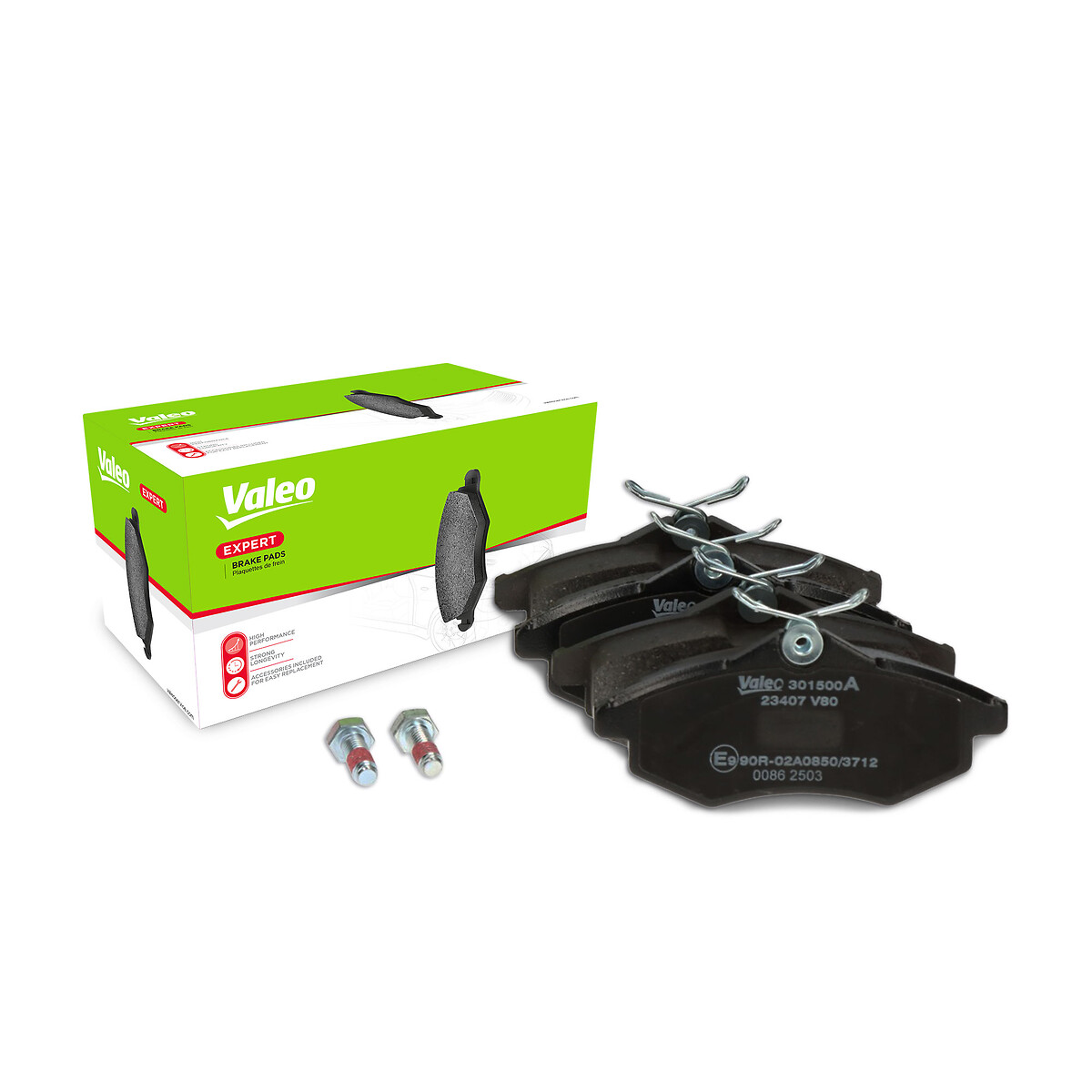 Jeu de 4 plaquettes de frein VALEO ref. 301500A